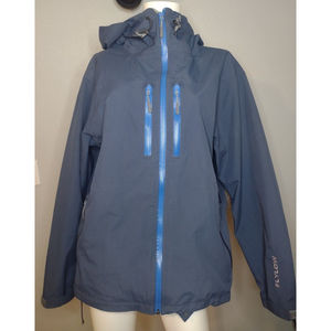 Flylow Men's Softshell Hooded Jacket Medium Full Zip Hood Outdoor Activewear B5
